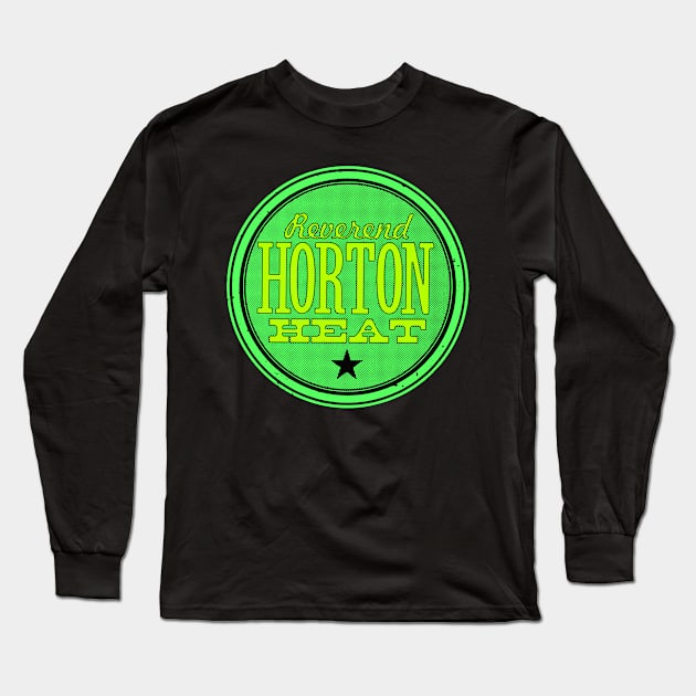 Reverend Horton Heat (Colour) Long Sleeve T-Shirt by CosmicAngerDesign